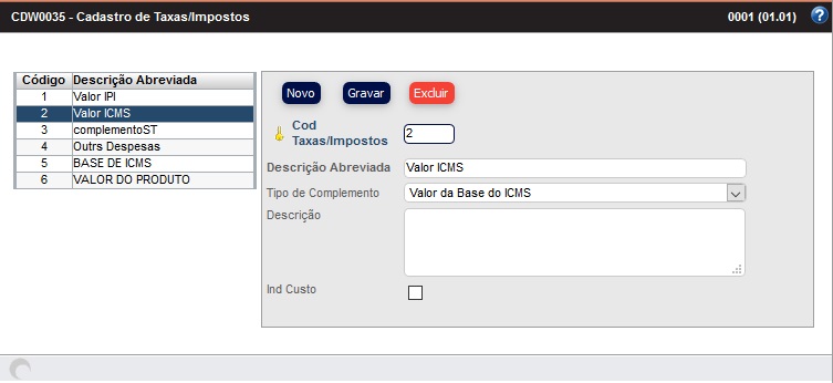 cdw0035_cadastro_taxa_imposto