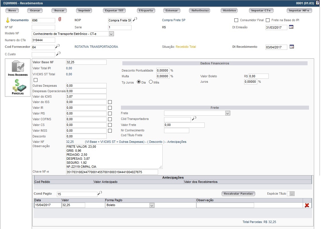 recebimento_cte_parcelas